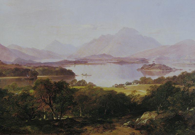 Horatio Mcculloch A View of Loch Lomond France oil painting art
